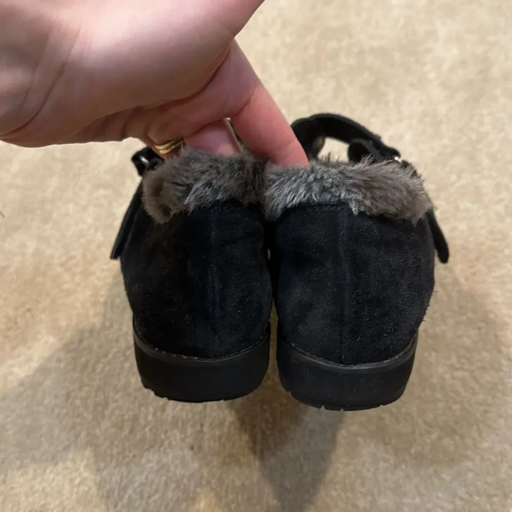Stuart Weitzman Faux Fur Women Suede Sneaker Size 8 M